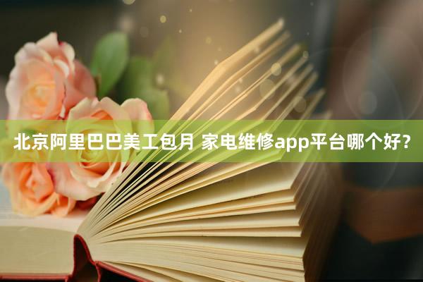 北京阿里巴巴美工包月 家电维修app平台哪个好？